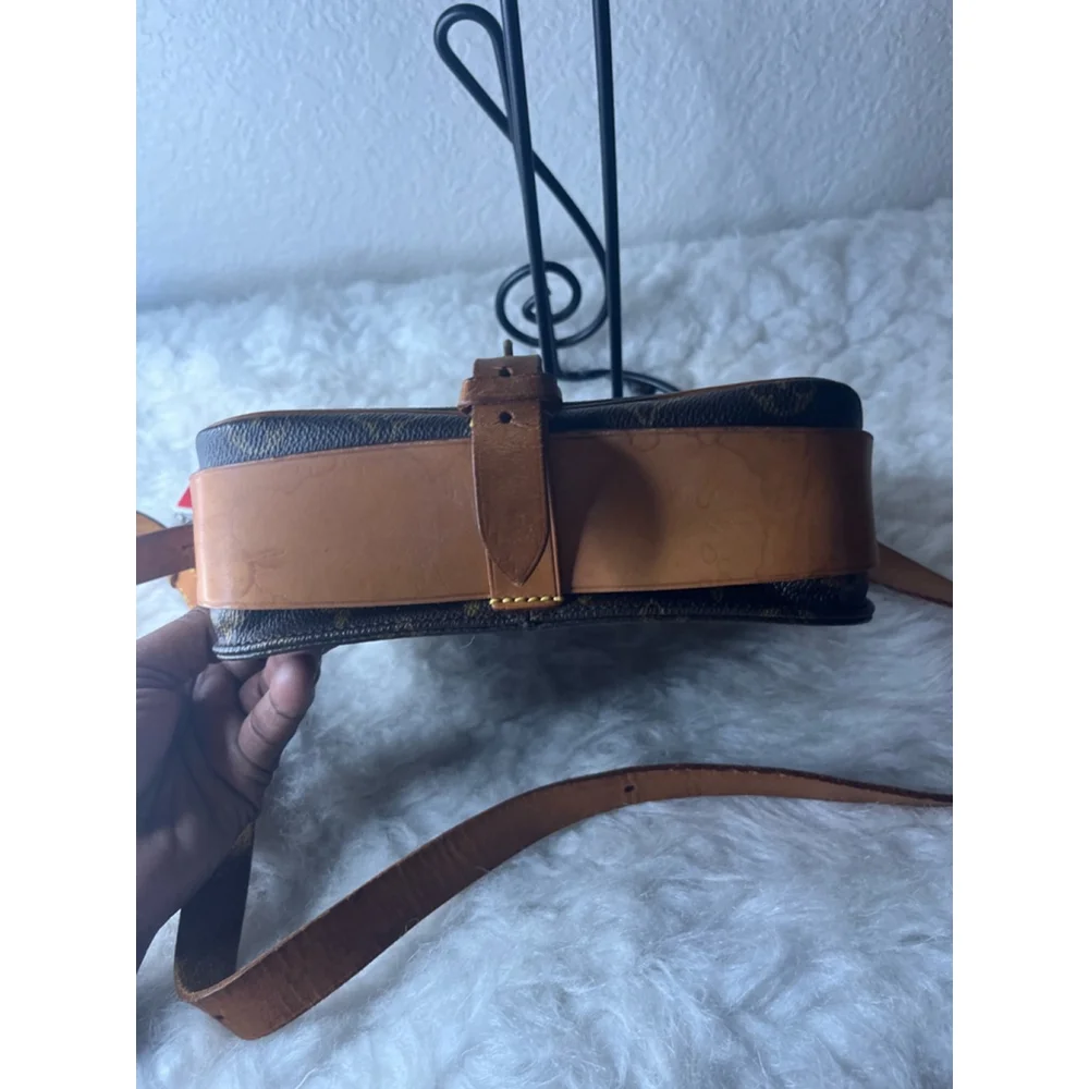 LOUIS VUITTON Cartouchiere GM Shoulder Bag Monogram Leather Brown France M51252